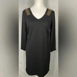 Mark women’s dress beaded shoulder knee length‎